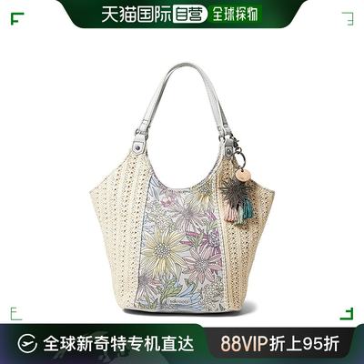 香港直邮潮奢 The Sak 女士 Roma Straw Small Shopper 手提包