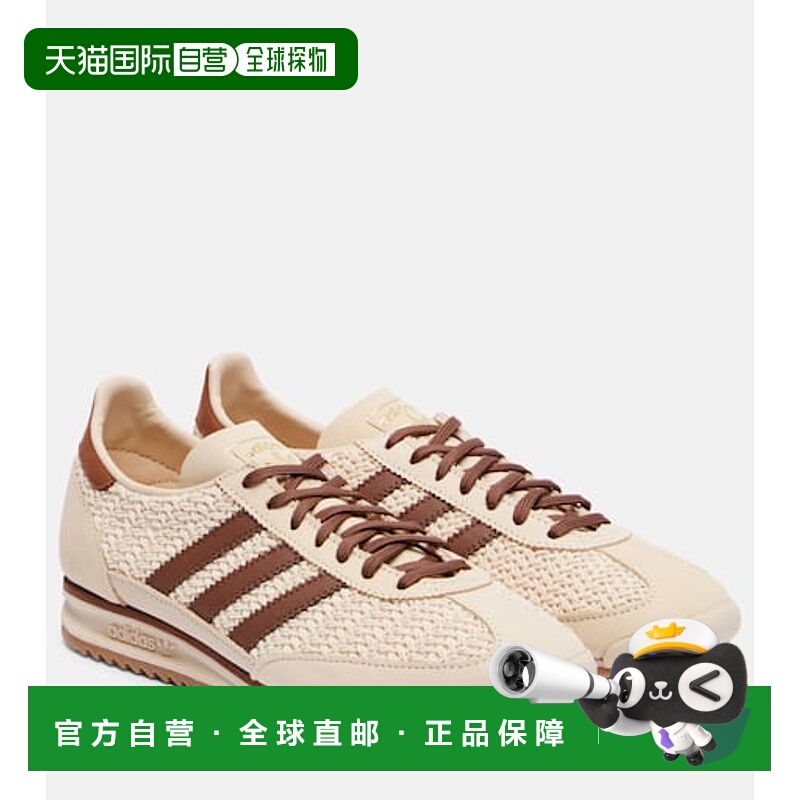 1h可退 香港直邮潮奢 adidas 阿迪达斯 女士 SL 72 OG 山羊皮边运