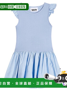 香港直邮Molo 婴儿 Cimi Windy 棉质连衣裙童装 blue蓝色 舒适时