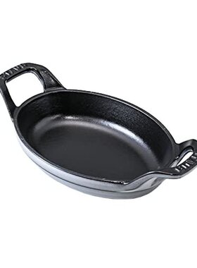 Staub 迷你橢圓形可堆疊盤子 15cm 灰色 1301318 石墨灰