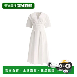 自营Alaia Cotton Casual Women's Dress - white 美国奥莱直发