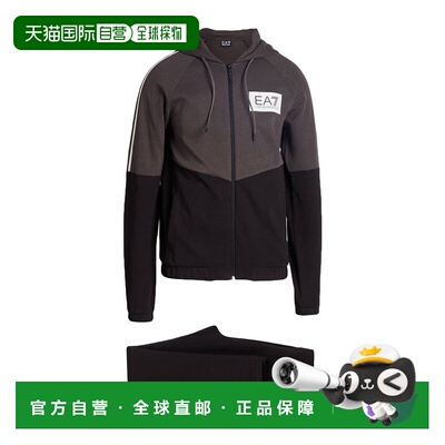1h可退 香港直邮Ea7 男士 Outfit 运动运动装 black黑色 舒适时尚
