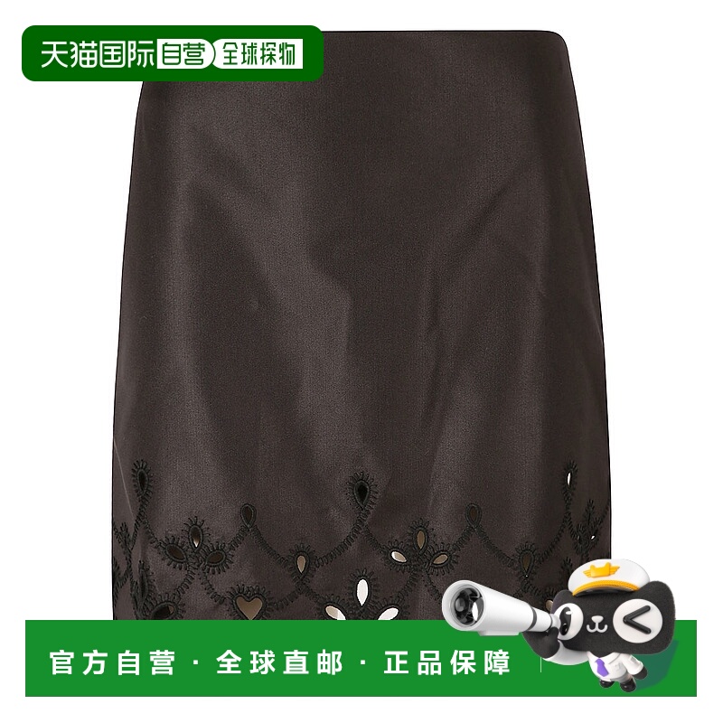 香港直邮Chloe A 字形迷你裙 C24UJU12064裙子包臀裙真丝羊毛