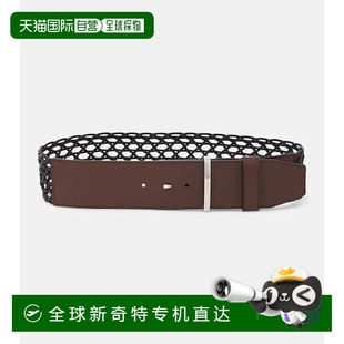 皮革帆布皮带 香港直邮潮奢 MaxMara 麦斯玛拉 女士