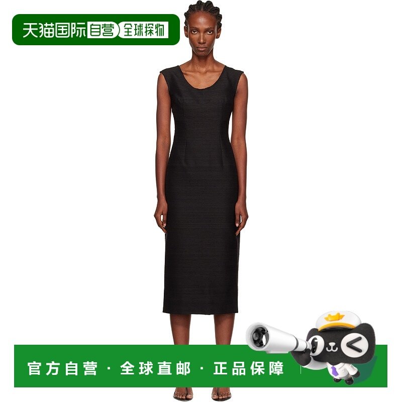 1h可退 香港直邮潮奢 GIA STUDIOS 女士 黑色 Sabrina 连衣裙 250