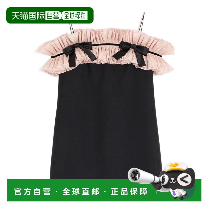 香港直邮VALENTINO 女士连衣裙 BVAHQ01CF45B SS2026 花色 短款绉