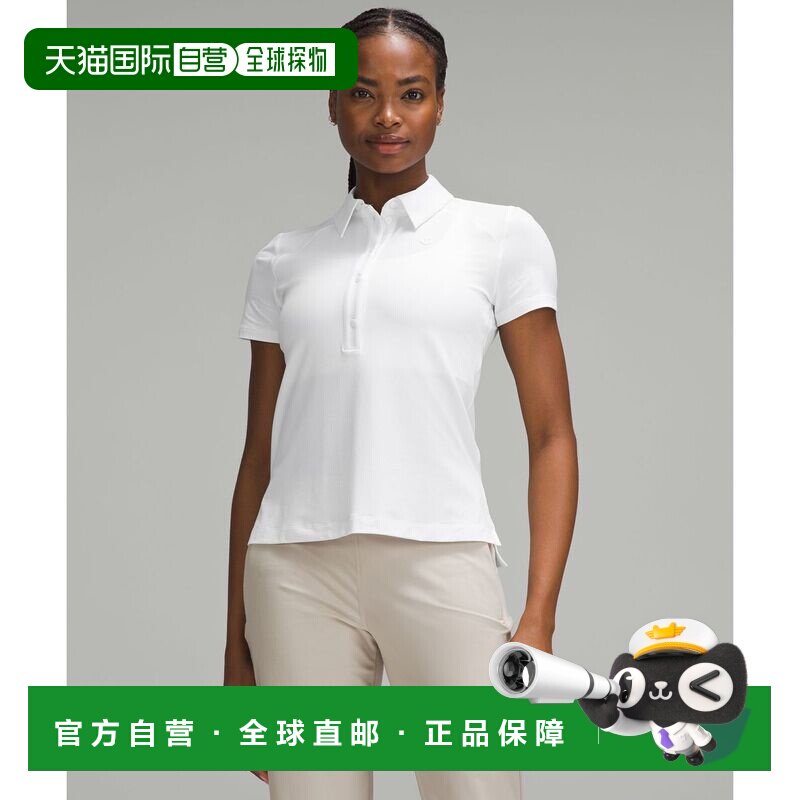 韩国直邮lululemon  T恤短袖速干马球衫时髦穿搭显瘦 高级感透气 - 实物图