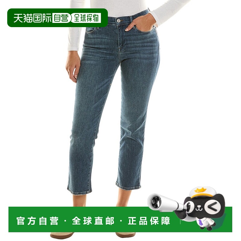 自营 FRAME Denim Le 高腰直筒牛仔裤 - 蓝色直筒裤 美国奥莱直发