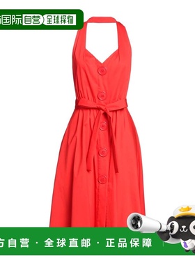 香港直邮Moschino 莫斯奇诺 女士 中长连衣裙 red红色 舒适时尚