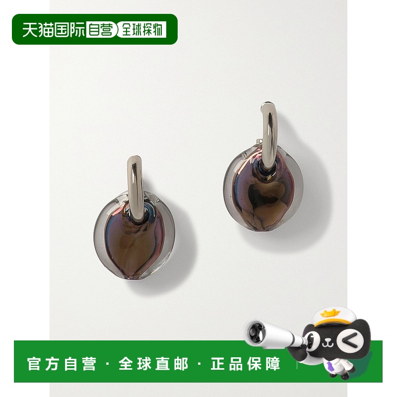 香港直邮Chloe 蔻依 女士 Otho 金色金属水银玻璃耳环 CHC23SFE67