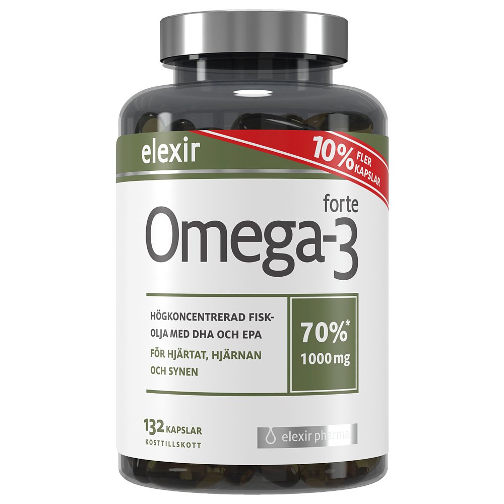 欧洲直邮Elexir Pharma高纯度鱼油成人鱼油