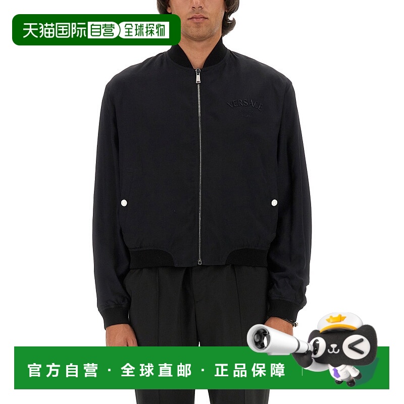 香港直邮VERSACE 男士夹克 10157141A110295BC70 AW2024 黑色