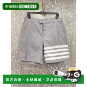 香港直邮Thom 男士 Browne 1h可退 汤姆 布朗 logo短裤 MTT027A07