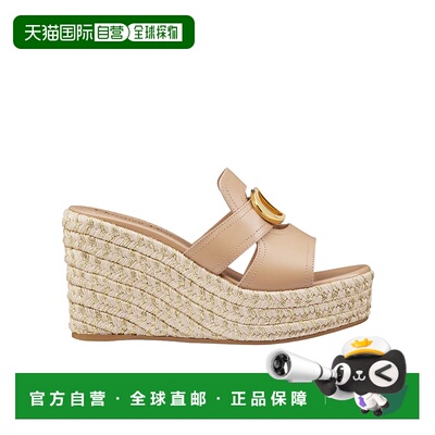 香港直邮DIOR 女士休闲鞋 KCO063CFYS24T SS2025 花色 徽标坡跟凉