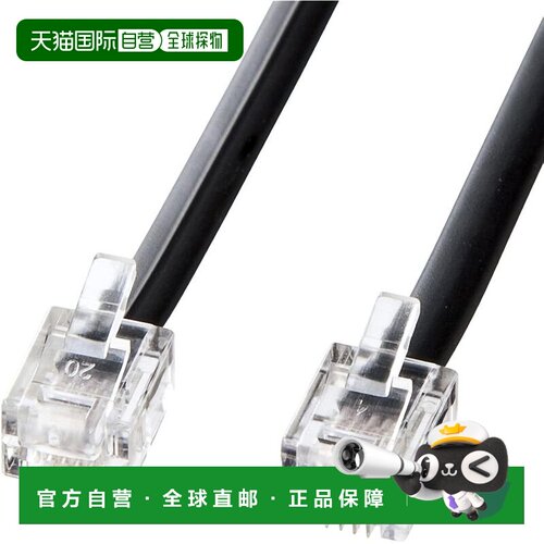 【日本直邮】Sanwa山业 模块化电缆(黑色) 5m TEL-N1-5BKN2