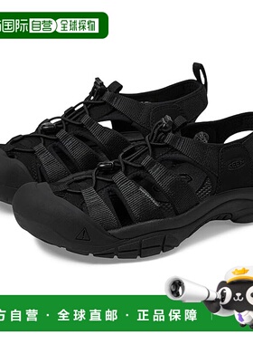 1h可退 香港直邮潮奢 keen 男士 Newport H2 凉鞋 black黑色 舒适
