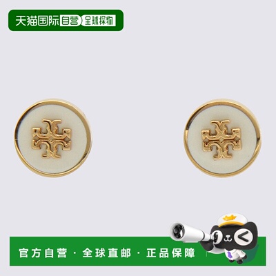 香港直邮TORY BURCH 女士耳饰 90547700 SS2025 白色 Kira Earrin