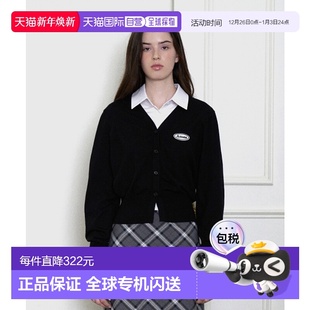 Worldwide WAPPEN 女士毛针织衫 LOGO CARDIGAN BASIC 韩国直邮Ames