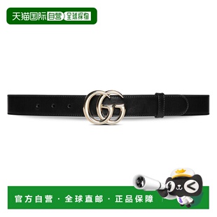 1h可退 香港直邮潮奢 Gucci 古驰 女士 GG Marmont系列窄版腰带 6
