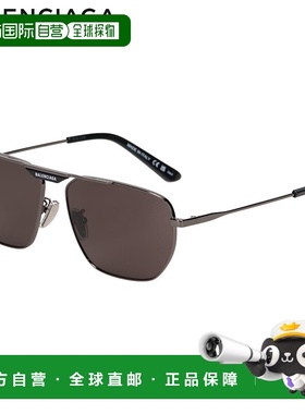 日本直邮BALENCIAGA 男士太阳镜防紫外线亚洲版灰色BB0298SA-001