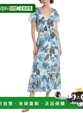 自营Nanette Nanette Lepore Midi连衣裙-蓝色 美国奥莱直发