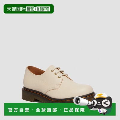 自营欧洲直邮DrMartens马丁大夫 1461男女通用米色Virginia皮革鞋
