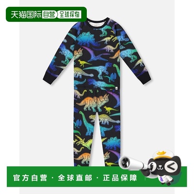 自营deux par deuxTwo-Piece Organic Cotton Pajama Set Black D