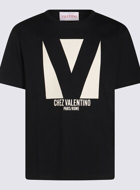 VALENTINO 男士T恤 6V3MG16PAQ90NO SS2025 黑色