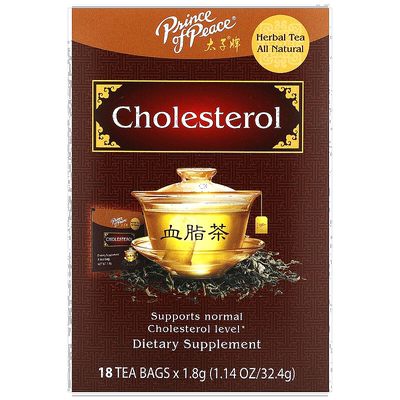 香港直邮太子牌,Herbal Tea, Cholesterol, 18 Tea Bags, 1.14 oz