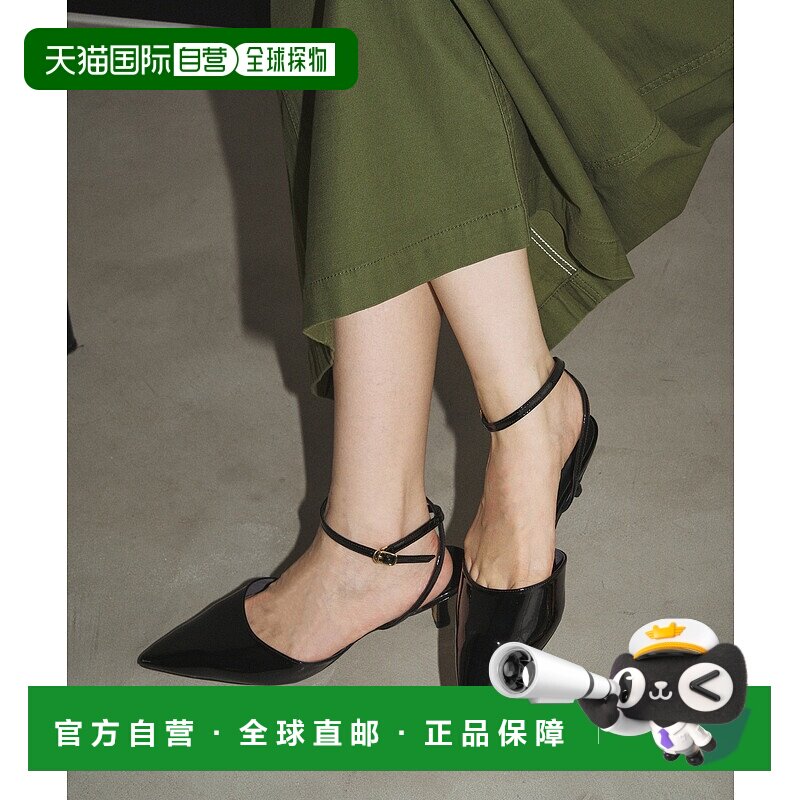 1h可退 日本直邮GRISE 女士尖头踝带 slingback 穿搭通用简约皮革