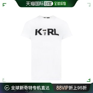 拉格斐 230 女士 Lagerfeld 卡尔 Karl logo印花T恤 香港直邮潮奢