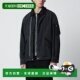 香港直邮潮奢 Sacai 男士 1h可退 黑色尼龙拼接牛仔布夹克 260392