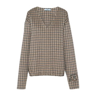 P958L13IAS232 羊毛格纹毛衣 Prada Cashgora