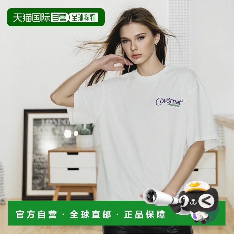 韩国直邮COVERNAT  CO2202ST05WH新款中款衬衫 LOGO上衣SDJ