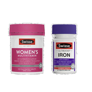 澳大swisse斯维诗女性复合维生素120粒天然补铁片30片