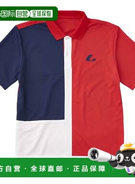 日本直邮LUCENT Polo 衫 男女士比赛衬衫 红色短袖上衣 服装 服装