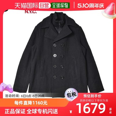 SCHOTT Peacoat男士Peacoat CYCLONE 2外套上衣短款长袖