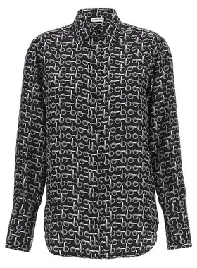 BURBERRY 女士衬衫 8090732SILVERBLACK SS2024 黑色