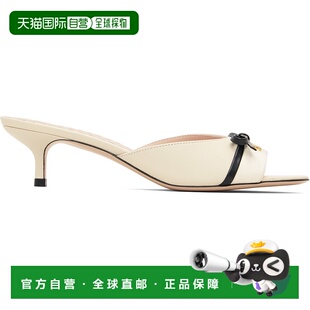 女士 白色 Leather 1h可退 凉鞋 华伦天奴 Bow 香港直邮valentino