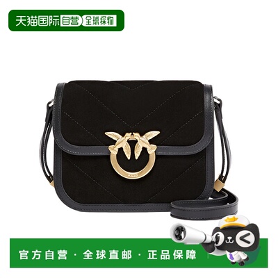 香港直邮PINKO 女士手提包 104297A2JHZ99V AW2025 黑色 翻盖单肩