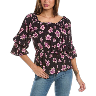 自营 PINKO Buon Viaggio 衬衫 - 粉色 美国奥莱直发泡泡袖