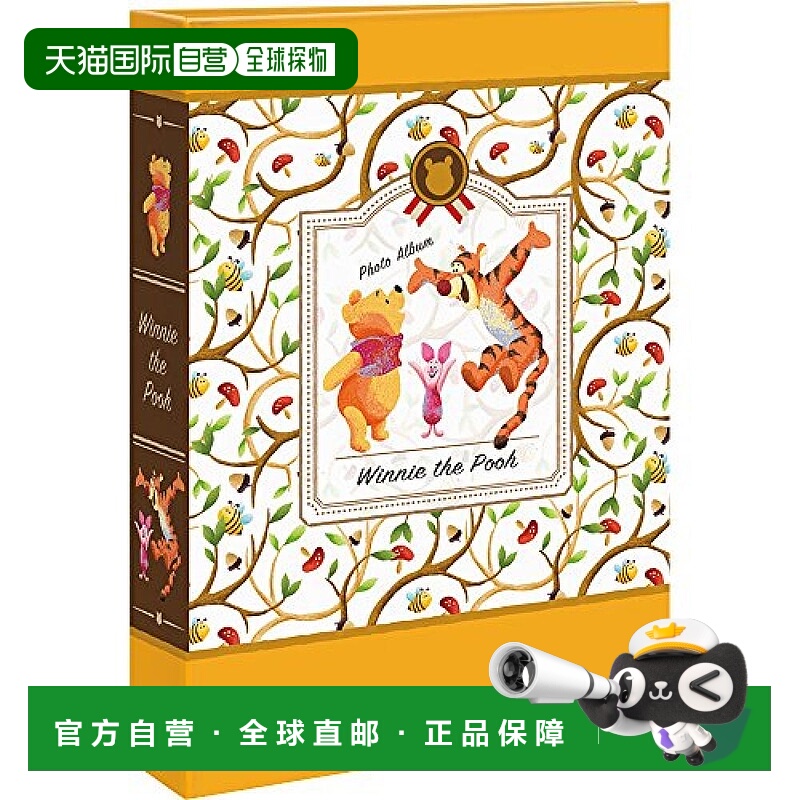 【日本直邮】Nakabayashi仲林 插页式相册L 3层180张 维尼小熊