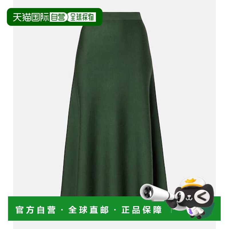 香港直邮Gabriela Hearst 女士 Freddie 羊毛开司米真丝中长半身