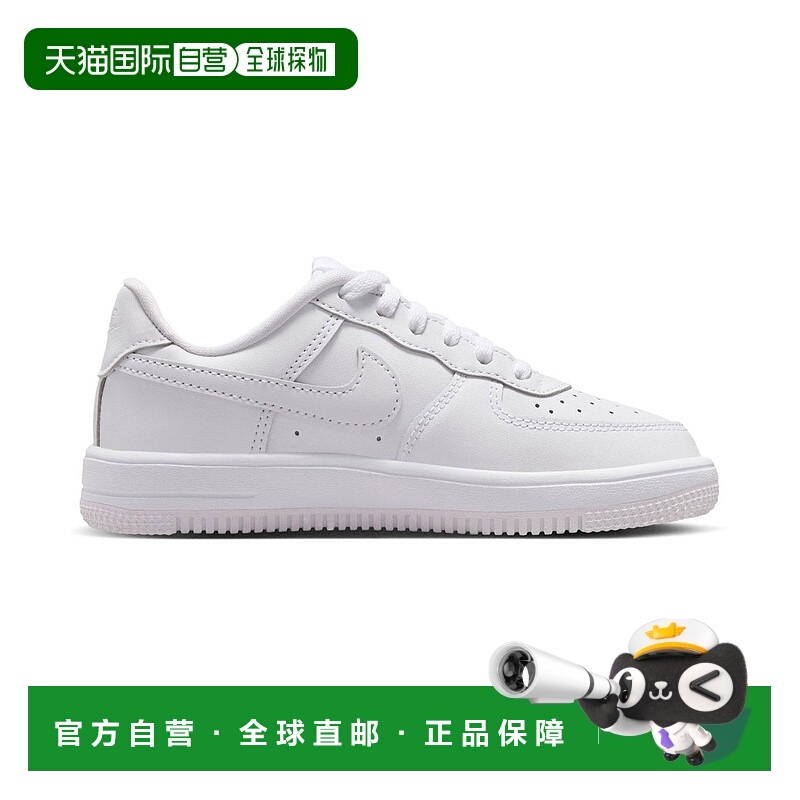 自营Boys Pre School Nike Force 1 Low_White/White-White-White
