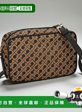 日本直邮GHERARDINI 女士单肩包GH2416 TOFFE棕色/黑色奢华时尚斜