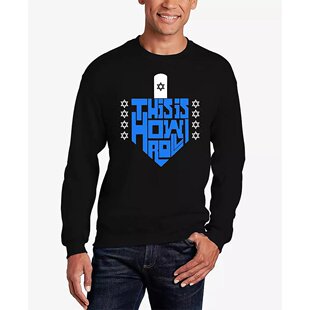 经典 美国直邮LA 男士 Art 陀螺图案字母艺术圆领卫衣 Pop