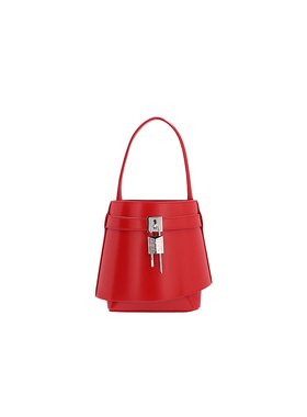 1h可退 香港直邮Givenchy 纪梵希 女士 红色 Shark Lock 水桶包 B