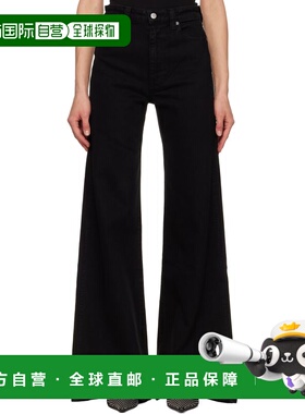 付款1h内可退 香港直邮KHAITE 女士 黑色 Dane Stretch 牛仔裤 11