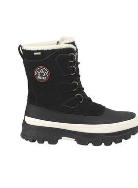 AIGLE/艾高24新款 女士黑色MTD牛皮防水透气的保暖雪地靴