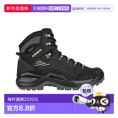 自营欧洲直邮LOWA RENEGADE EVO GTX MID男士黑色防水科技面料登